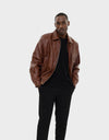 HENRY MEN'S LEATHER JACKET | BROWN
